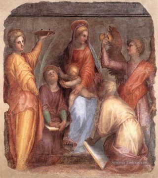  vers - Sacra Conversazione portraitiste florentine maniérisme Jacopo da Pontormo
